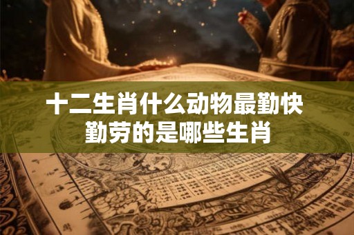 十二生肖什么动物最勤快 勤劳的是哪些生肖