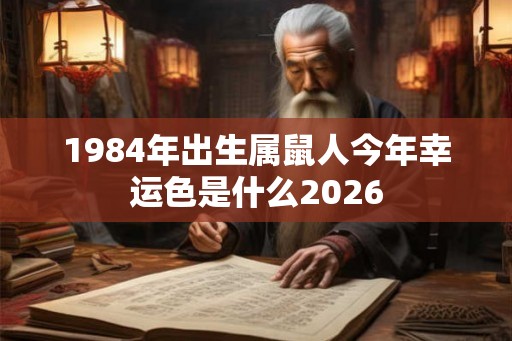 1984年出生属鼠人今年幸运色是什么2026