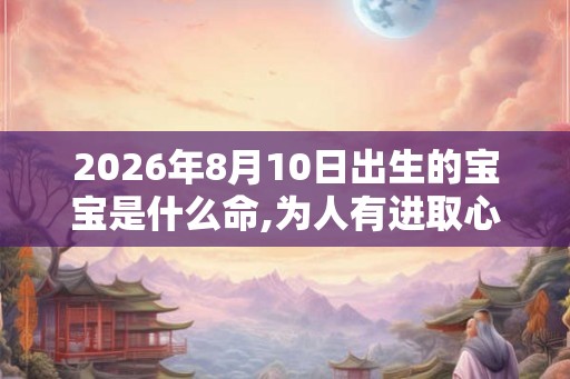2026年8月10日出生的宝宝是什么命,为人有进取心