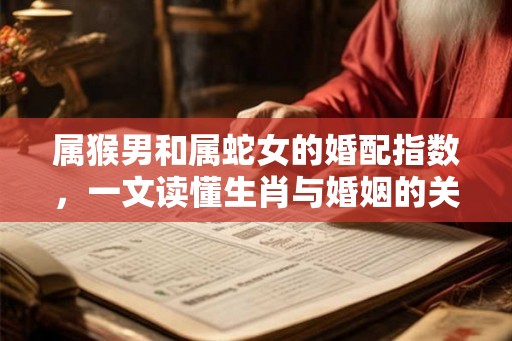 属猴男和属蛇女的婚配指数,一文读懂生肖与婚姻的关系 属猴男和属蛇女的婚配指数,一文读懂生肖与婚姻的关系