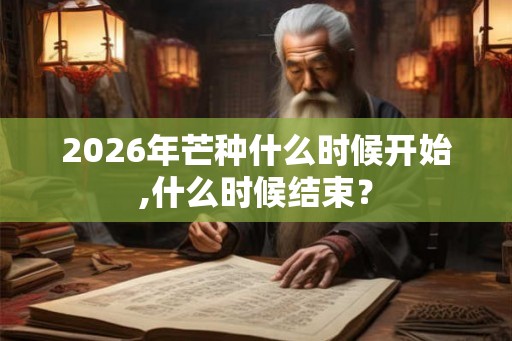 2026年芒种什么时候开始,什么时候结束？