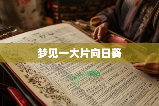 梦见一大片向日葵