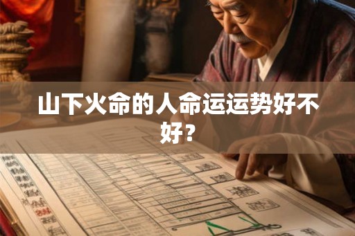 山下火命的人命运运势好不好? 山下火命的人命运运势好不好?