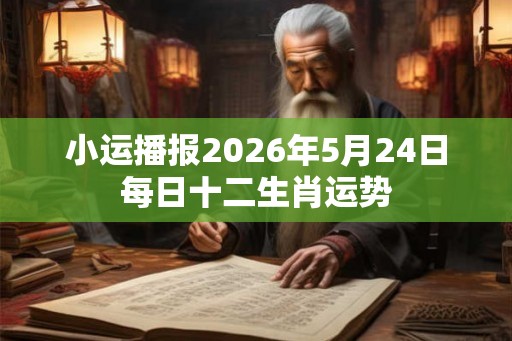 小运播报2026年5月24日每日十二生肖运势