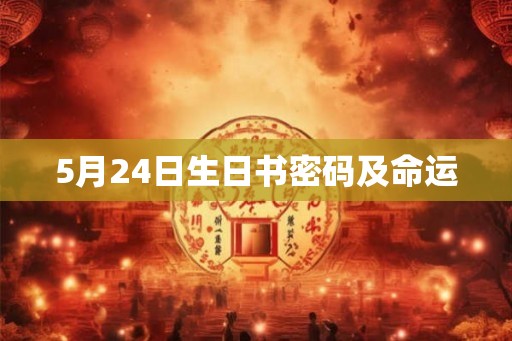 5月24日生日书密码及命运