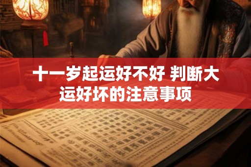 十一岁起运好不好 判断大运好坏的注意事项