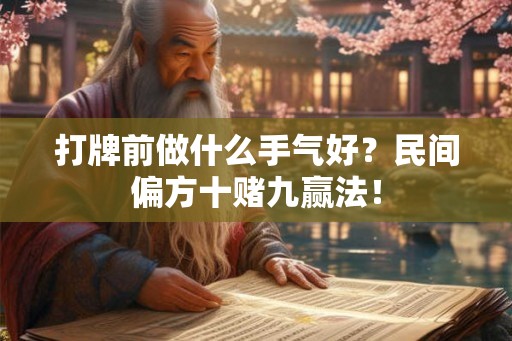 打牌前做什么手气好？民间偏方十赌九赢法！