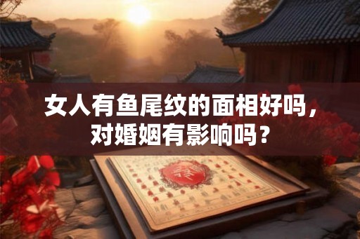 女人有鱼尾纹的面相好吗，对婚姻有影响吗？