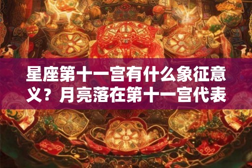 星座第十一宫有什么象征意义?月亮落在第十一宫代表什么? 星座第十一宫有什么象征意义?月亮落在第十一宫代表什么?
