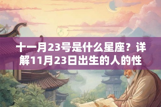十一月23号是什么星座？详解11月23日出生的人的性格特点和命运