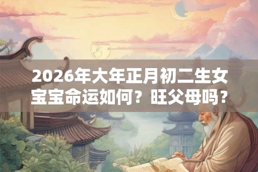 2026年大年正月初二生女宝宝命运如何？旺父母吗？