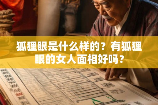 狐狸眼是什么样的？有狐狸眼的女人面相好吗？