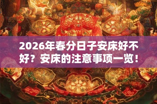 2026年春分日子安床好不好?安床的注意事项一览! 2026年春分日子安床好不好?安床的注意事项一览!