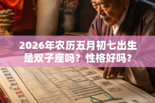 2026年农历五月初七出生是双子座吗？性格好吗？