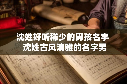 沈姓好听稀少的男孩名字  沈姓古风清雅的名字男