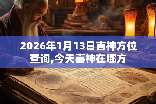 2026年1月13日吉神方位查询,今天喜神在哪方