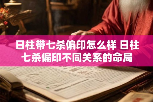 日柱带七杀偏印怎么样 日柱七杀偏印不同关系的命局