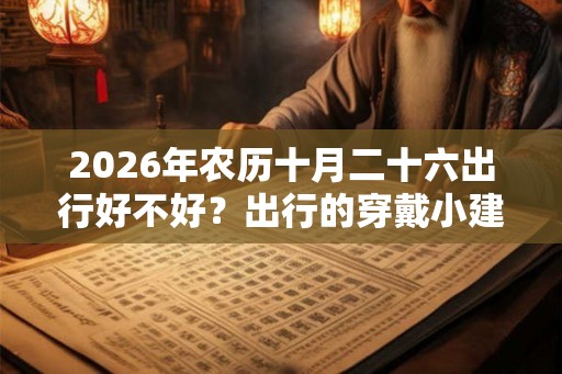 2026年农历十月二十六出行好不好？出行的穿戴小建议