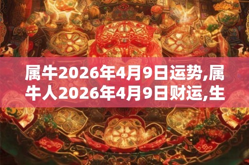 属牛2026年4月9日运势,属牛人2026年4月9日财运,生肖牛2026年4月9日运势 属牛2026年4月9日运势,属牛人2026年4月9日财运,生肖牛2026年4月9日运势