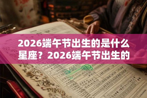 2026端午节出生的是什么星座？2026端午节出生的宝宝好吗？