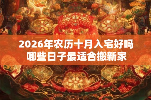 2026年农历十月入宅好吗 哪些日子最适合搬新家