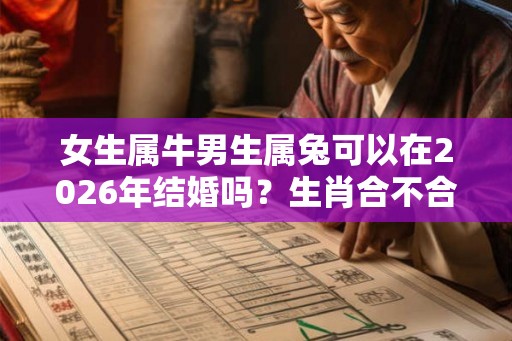 女生属牛男生属兔可以在2026年结婚吗？生肖合不合？