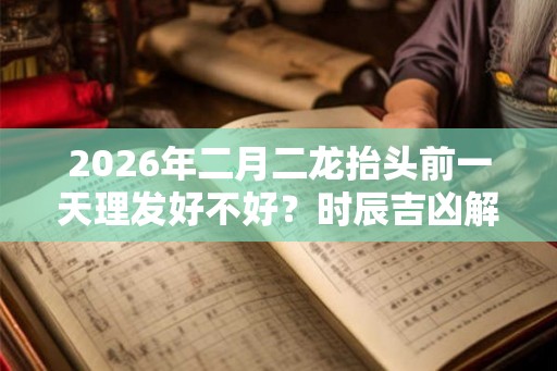2026年二月二龙抬头前一天理发好不好？时辰吉凶解析？