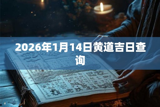 2026年1月14日黄道吉日查询 2026年1月14日黄道吉日查询