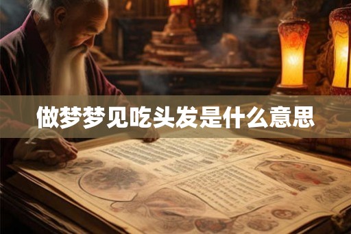 做梦梦见吃头发是什么意思