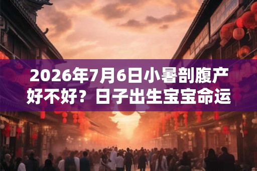 2026年7月6日小暑剖腹产好不好?日子出生宝宝命运? 2026年7月6日小暑剖腹产好不好?日子出生宝宝命运?