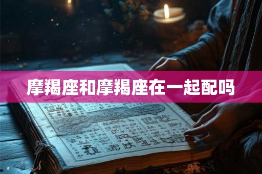 摩羯座和摩羯座在一起配吗