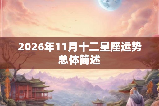 2026年11月十二星座运势总体简述