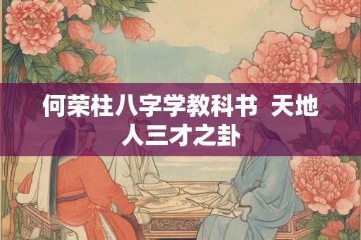 何荣柱八字学教科书 天地人三才之卦 何荣柱八字学教科书 天地人三才之卦