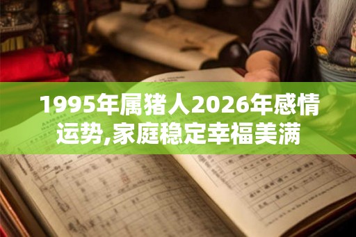1995年属猪人2026年感情运势,家庭稳定幸福美满