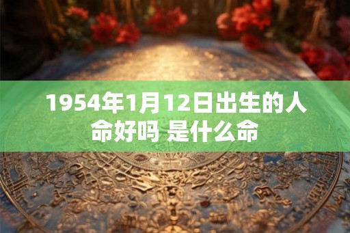 1954年1月12日出生的人命好吗 是什么命