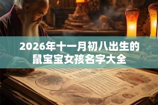 2026年十一月初八出生的鼠宝宝女孩名字大全