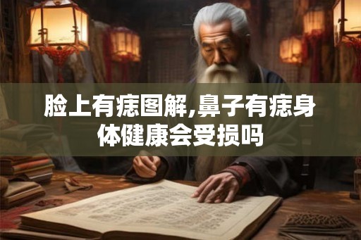 脸上有痣图解,鼻子有痣身体健康会受损吗