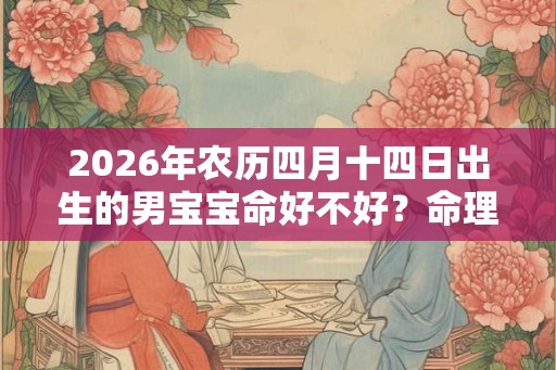 2026年农历四月十四日出生的男宝宝命好不好？命理详解