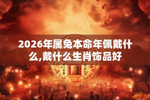 2026年属兔本命年佩戴什么,戴什么生肖饰品好