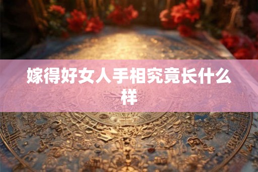 嫁得好女人手相究竟长什么样