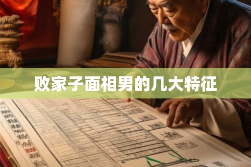 败家子面相男的几大特征