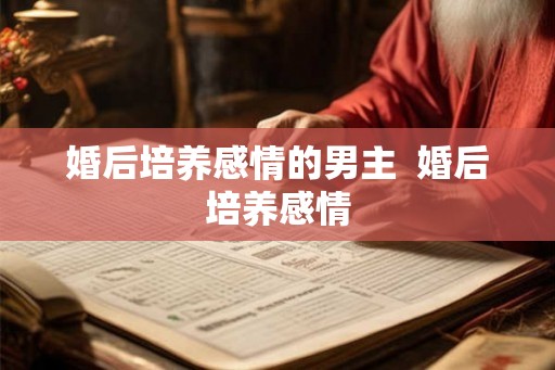 婚后培养感情的男主  婚后培养感情