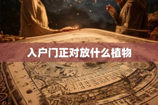 入户门正对放什么植物
