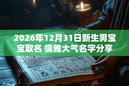 2026年12月31日新生男宝宝取名 儒雅大气名字分享