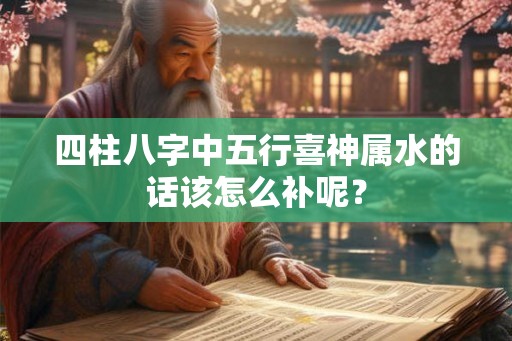 四柱八字中五行喜神属水的话该怎么补呢？