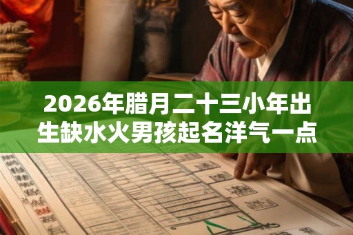 2026年腊月二十三小年出生缺水火男孩起名洋气一点  取名最佳字