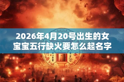 2026年4月20号出生的女宝宝五行缺火要怎么起名字