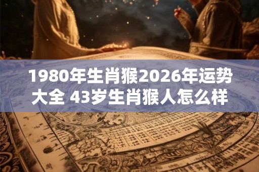 1980年生肖猴2026年运势大全 43岁生肖猴人怎么样 1980年生肖猴2026年运势大全 43岁生肖猴人怎么样