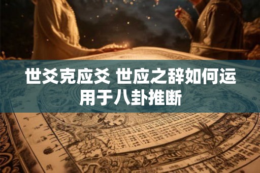 世爻克应爻 世应之辞如何运用于八卦推断 世爻克应爻 世应之辞如何运用于八卦推断