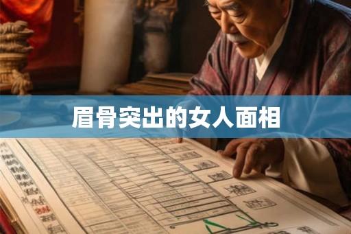 眉骨突出的女人面相